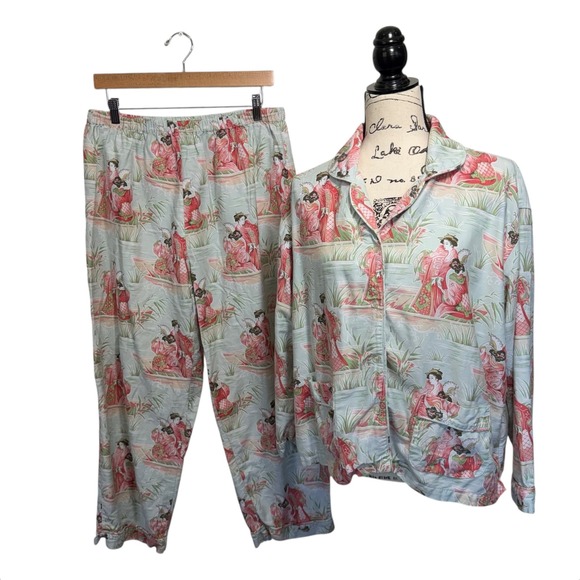 Pine Cone Hill Fine Linens Women's Geisha Print Pajama Set - Picture 8 of 13